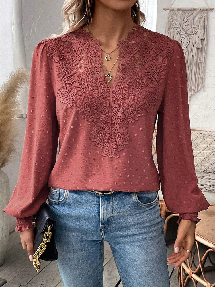 Sophie – Luxe Kanten Blouse