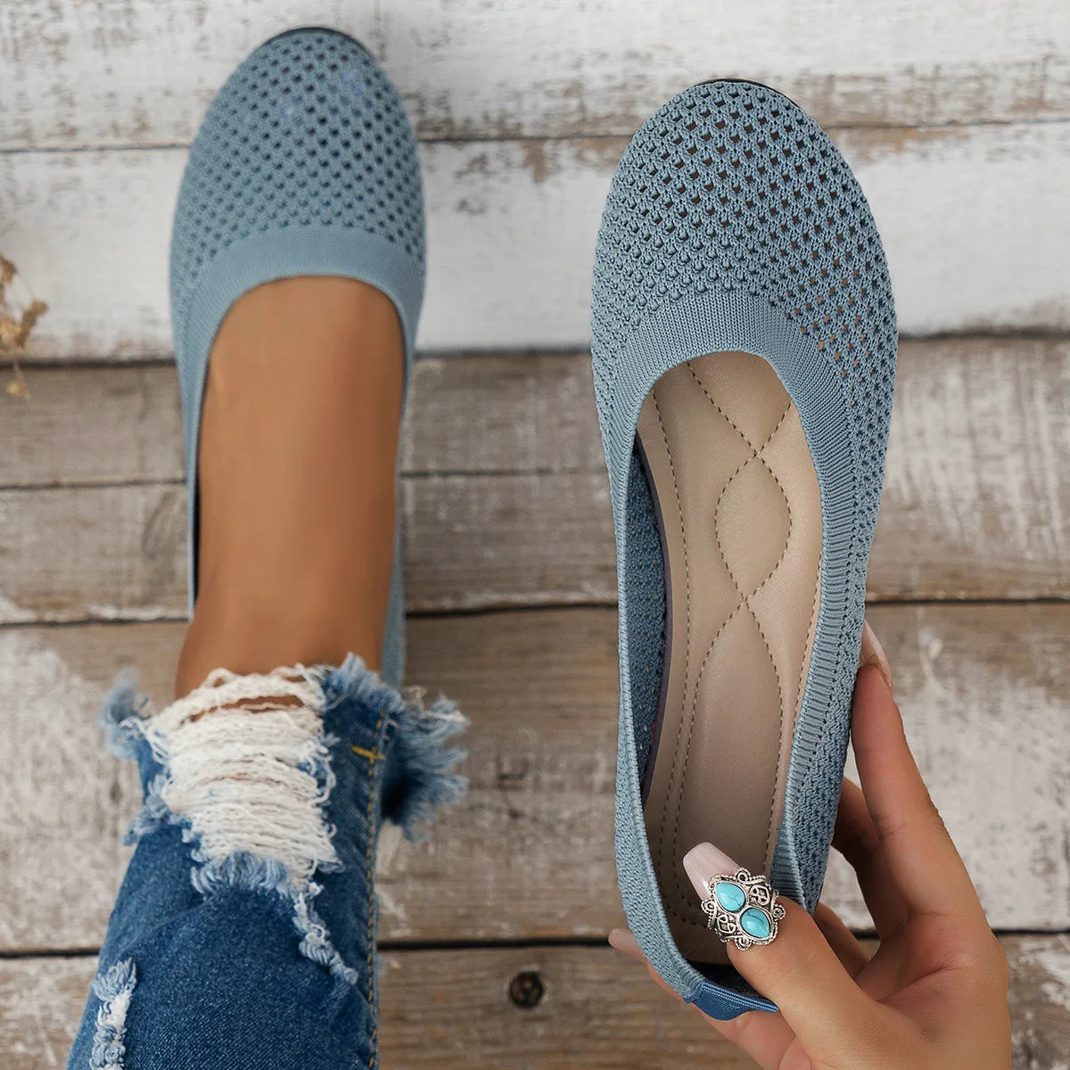 Louise – Ademendende Platte Schoenen