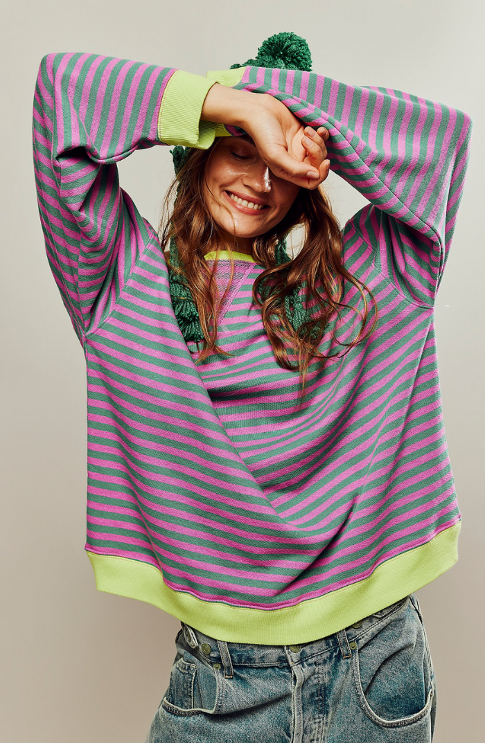 MANA™ – Gestreepte Oversized Pullover 🍂✨