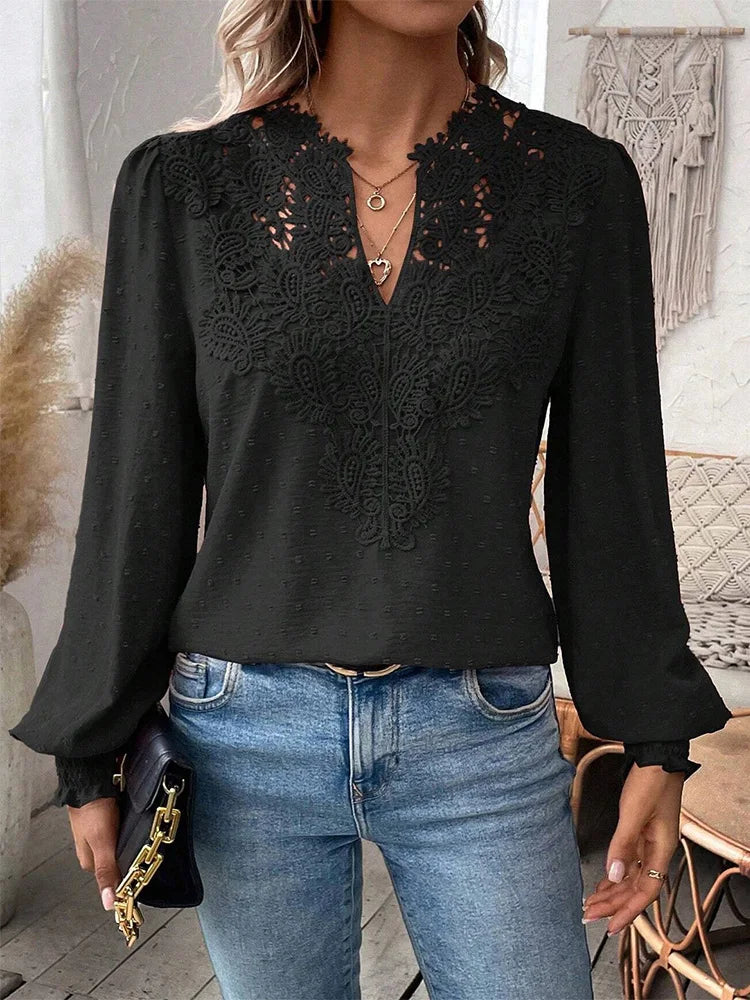 Sophie – Luxe Kanten Blouse